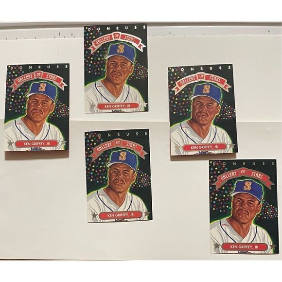 Ken Griffey Jr  donruss gallery of stars 1992 mint condition there’s 5 mint card - Picture 1 of 4